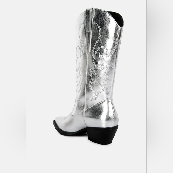 London Rag Silver Ponsies Boots - Picture 5 of 6